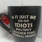 IS IT JUST ME OR DO IDIOTS